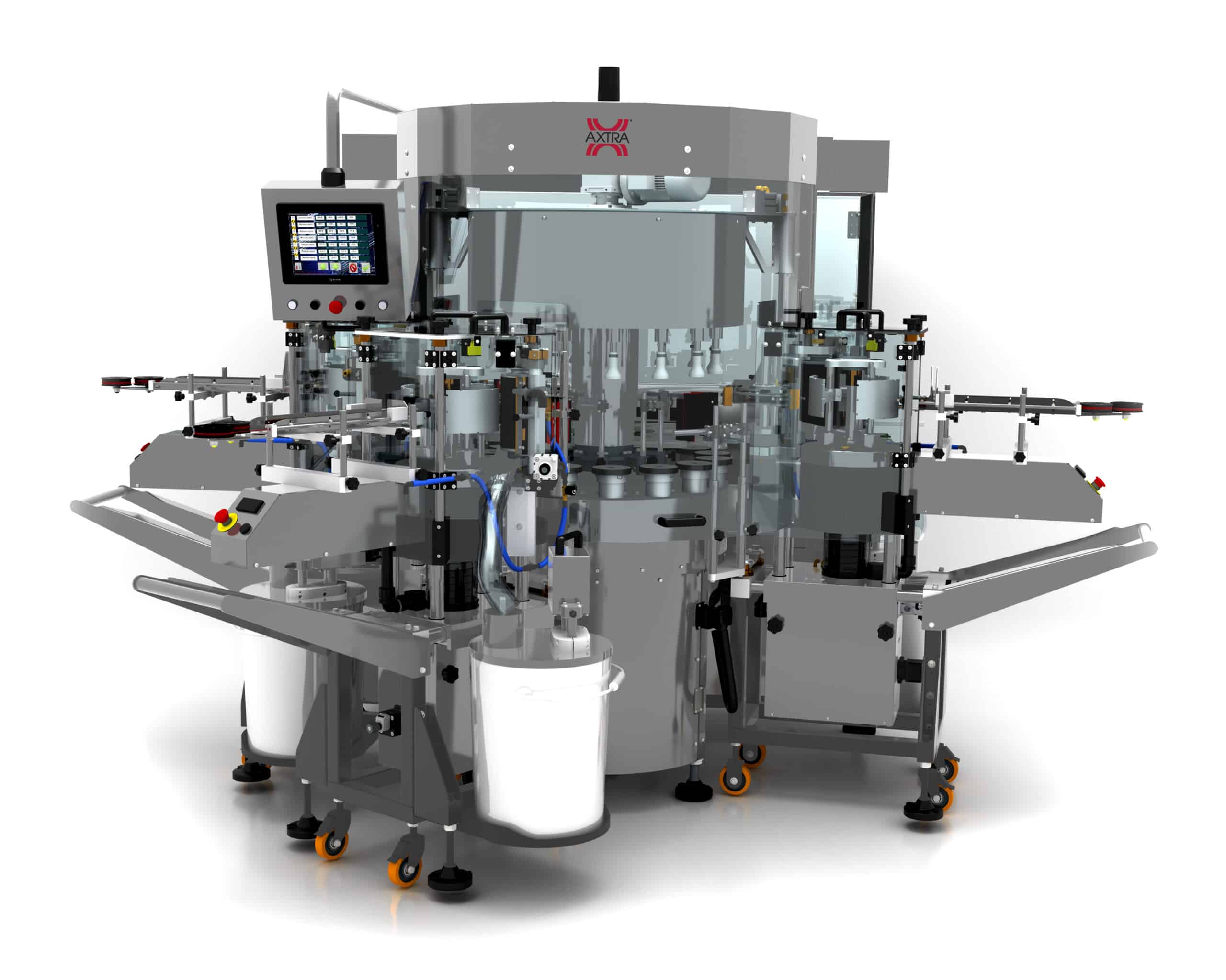 AXTRA industrial packaging for modular bottling and packaging lines in the USA