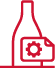 Icon representing AXTRA labelling accessories for bottling and packaging lines