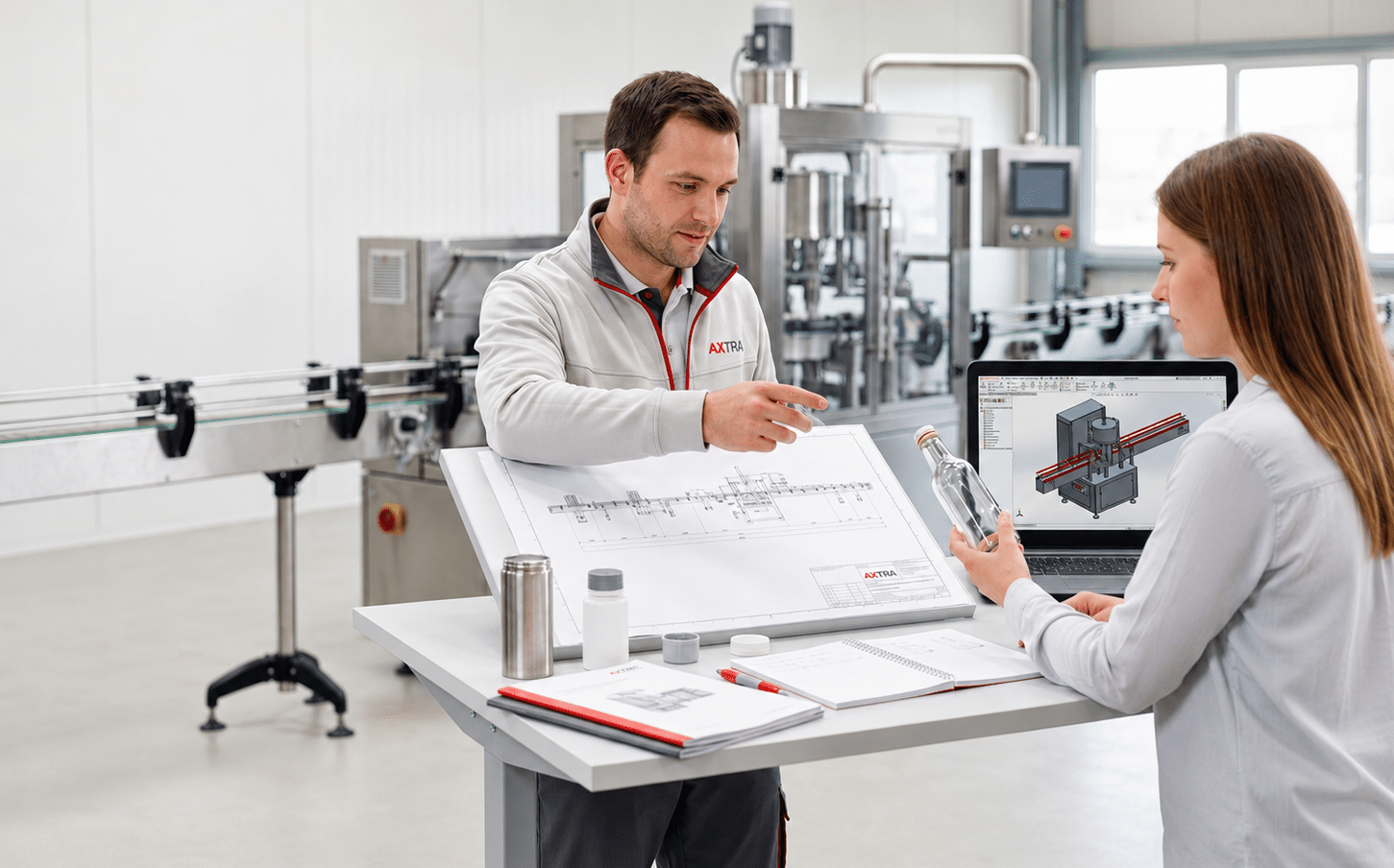 AXTRA media asset associated with packaging machine and complete bottling, packaging and industrial automation lines.