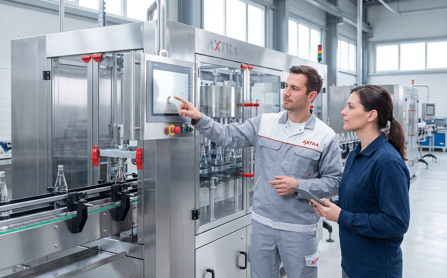 AXTRA media asset associated with packaging machine and complete bottling, packaging and industrial automation lines.