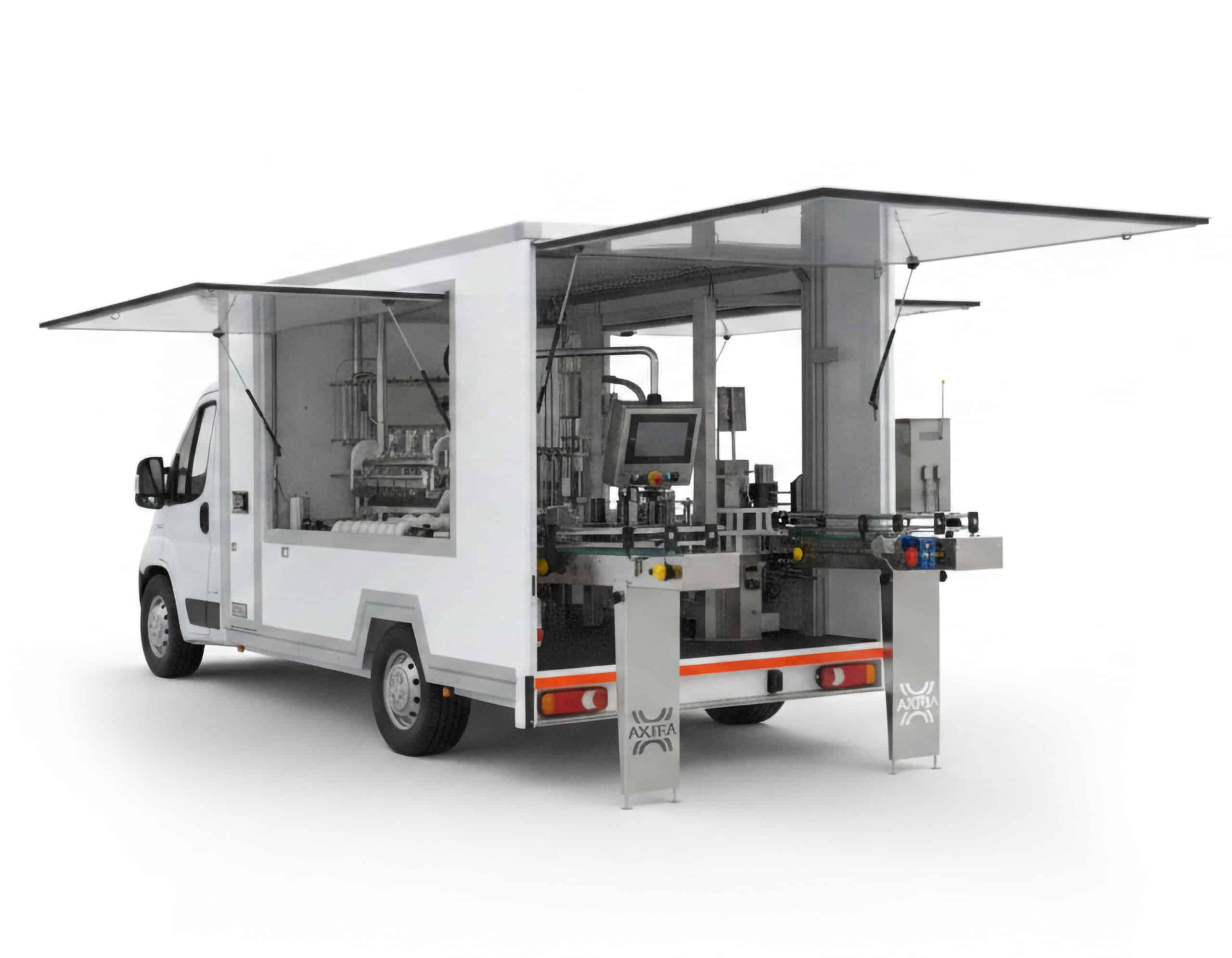 AXTRA industrial packaging for modular bottling and packaging lines in the USA