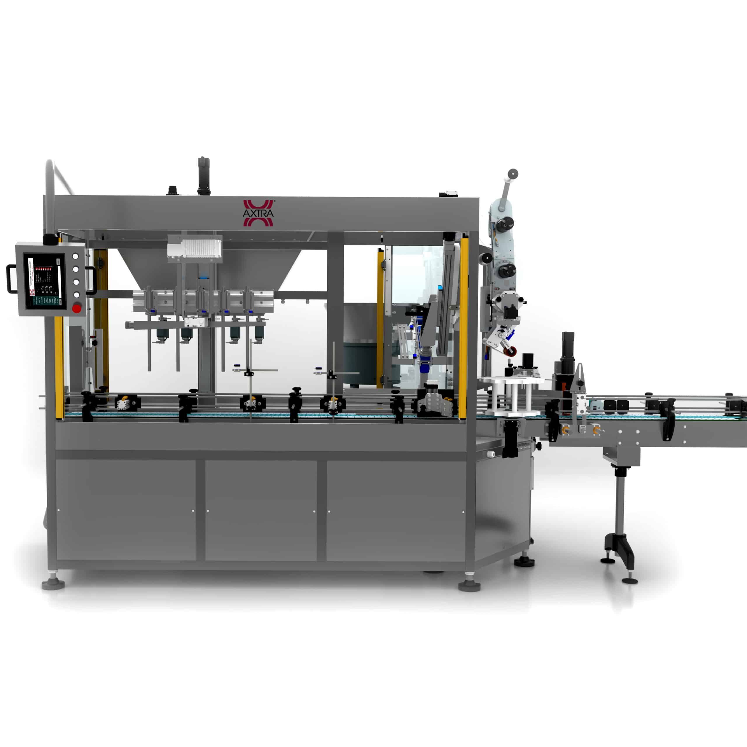 AXTRA filling and capping for modular bottling and packaging lines in the USA
