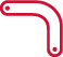 Icon representing AXTRA's conveyor curves, shown as a right-angle curved line symbol
